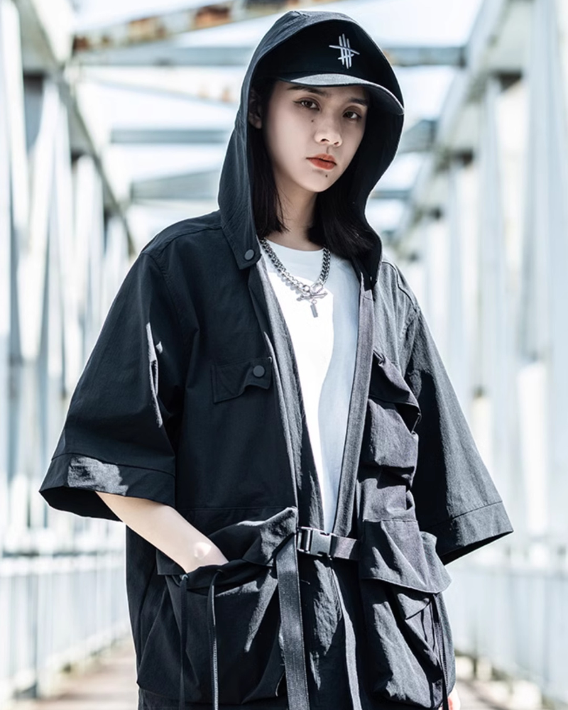 Ninja Unisex Kimono Hooded Jacket