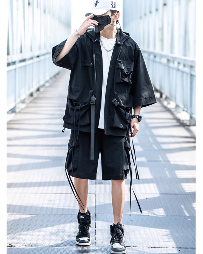 Ninja Unisex Kimono Hooded Jacket