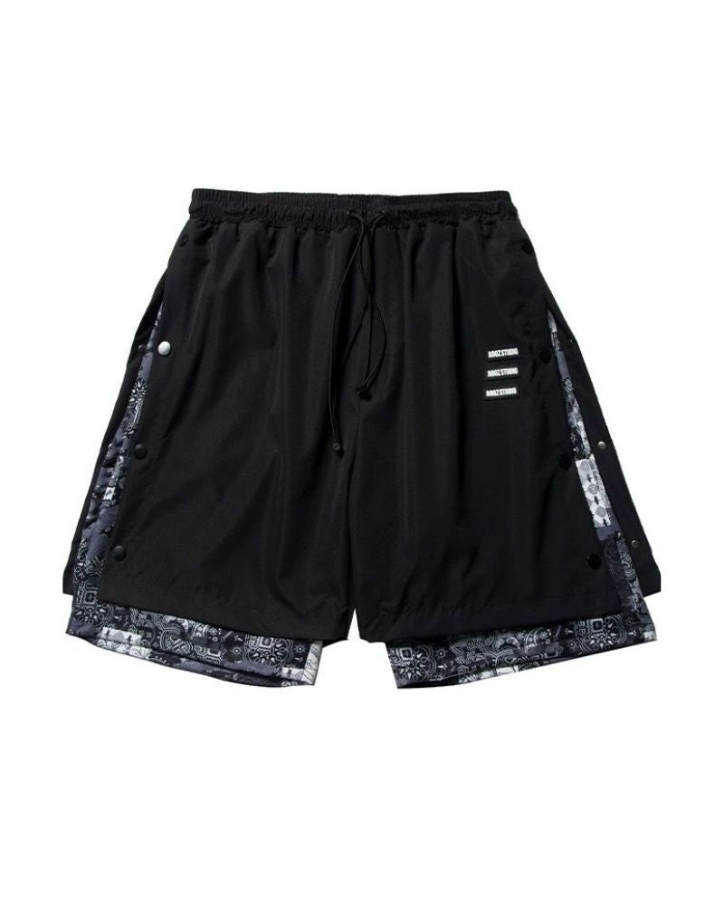 Patchwork Men Cargo Shorts