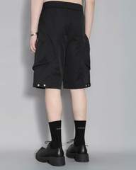 Patchwork Zipper Cargo Shorts