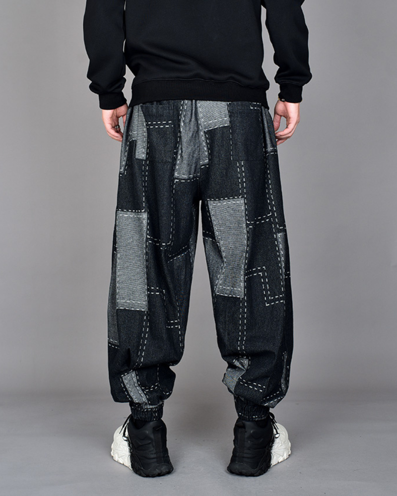 Plaid Harem Hakama Pants