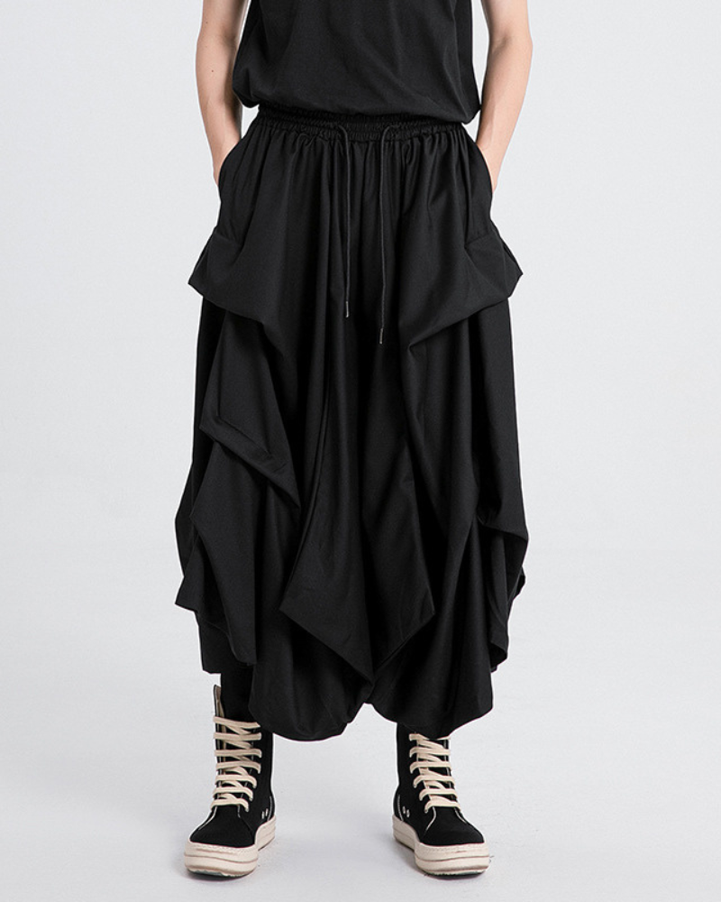 Pleated Hakama Pants