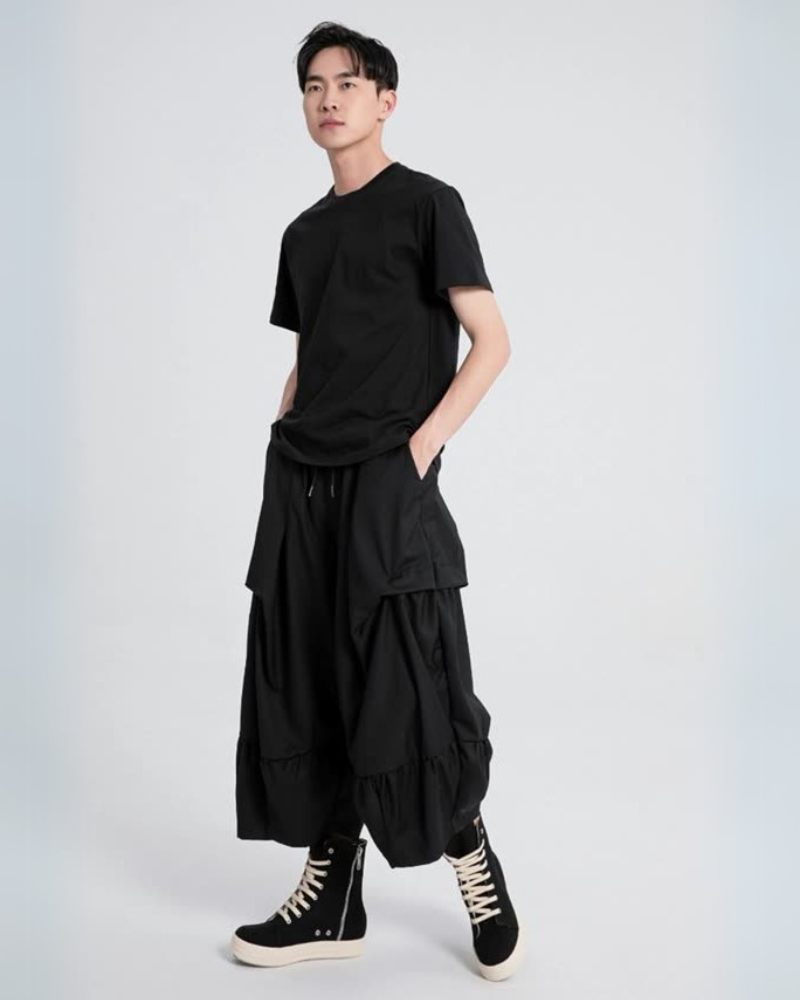 Pleated Hakama Pants