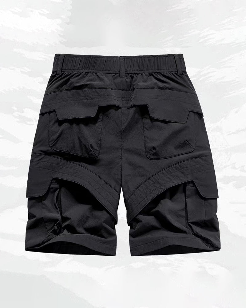 Pockets Patchwork Cargo Shorts