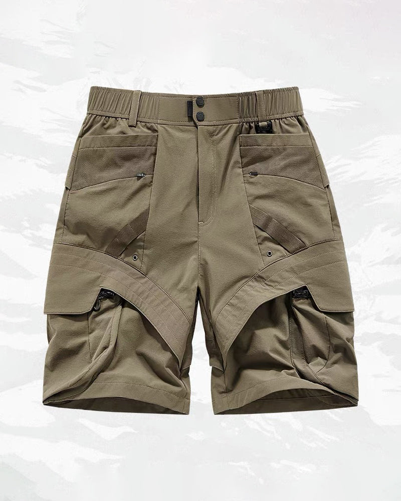 Pockets Patchwork Cargo Shorts
