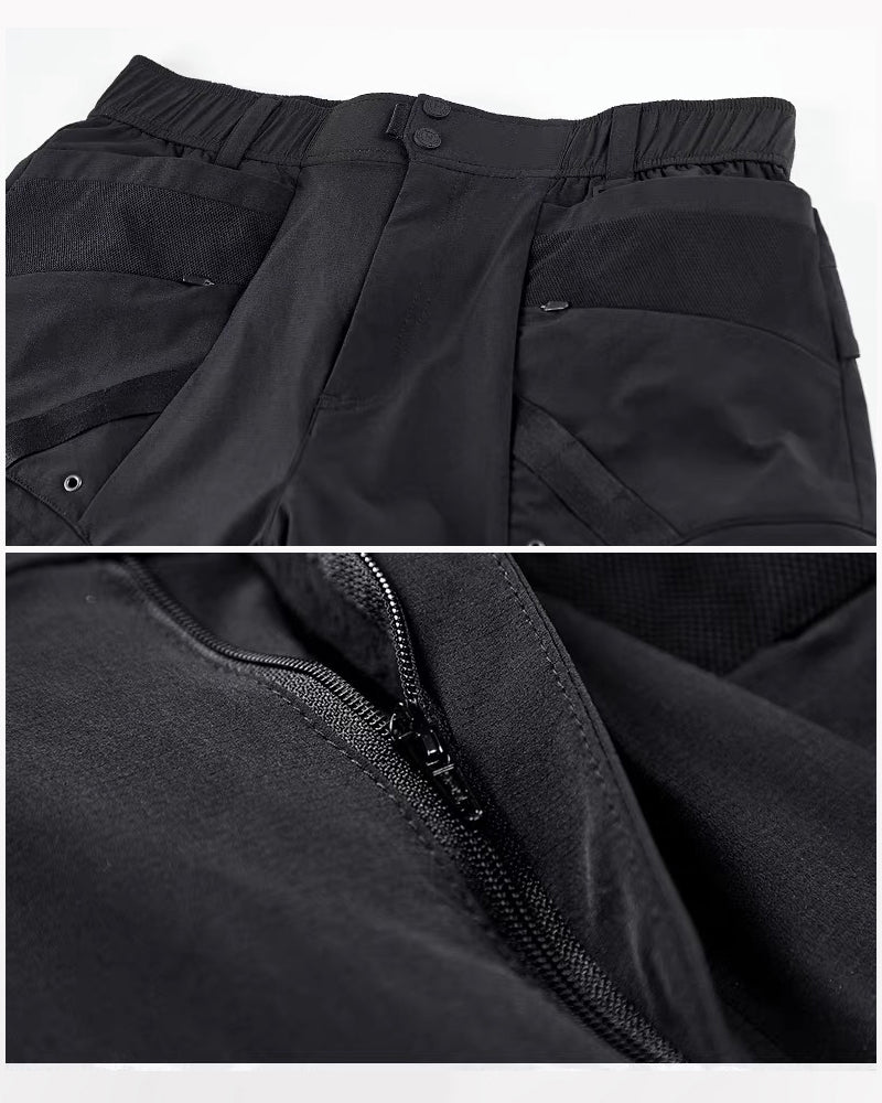 Pockets Patchwork Cargo Shorts
