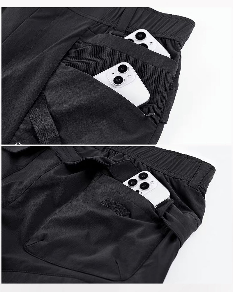 Pockets Patchwork Cargo Shorts