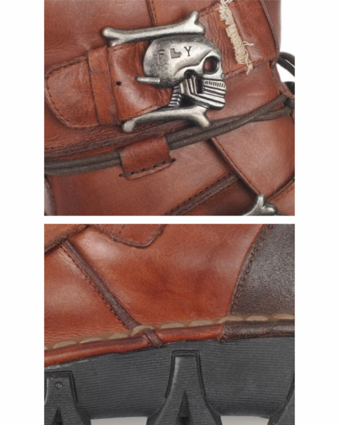 Punk Skull Unisex Motorcycle Riding Boots