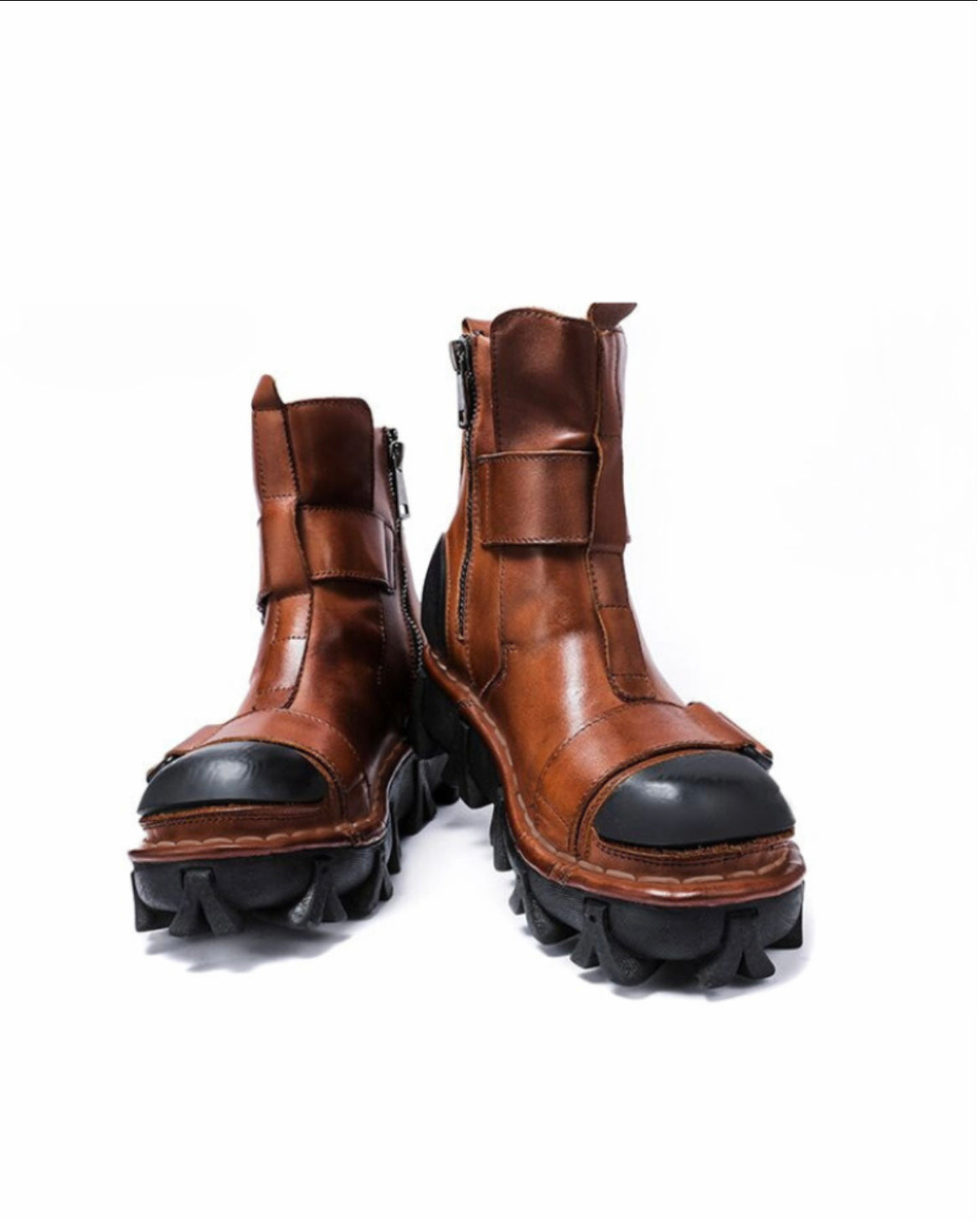 Punk Style Unisex Motorcycle Platform Boots