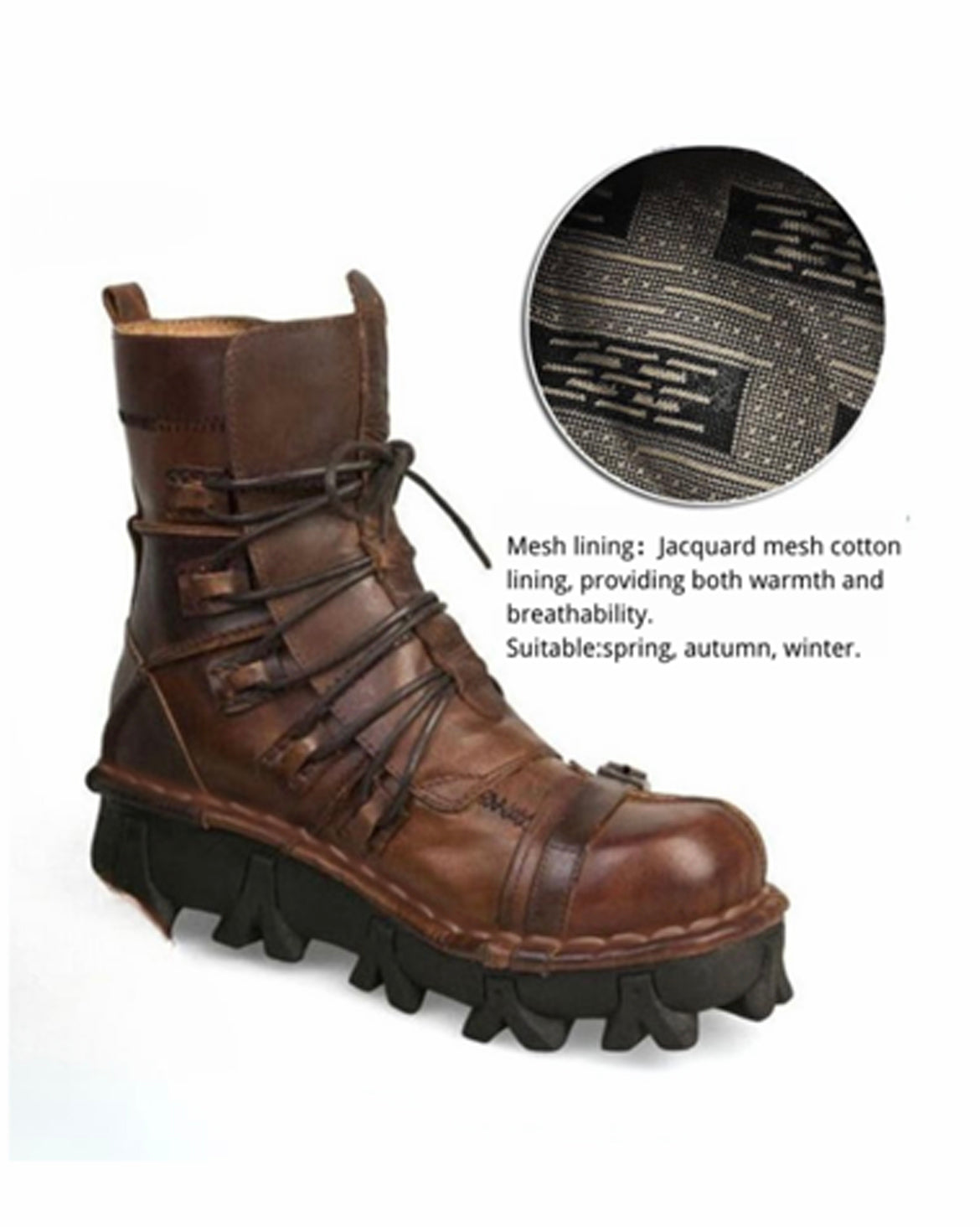 Punk Style Unisex Motorcycle Riding Boots