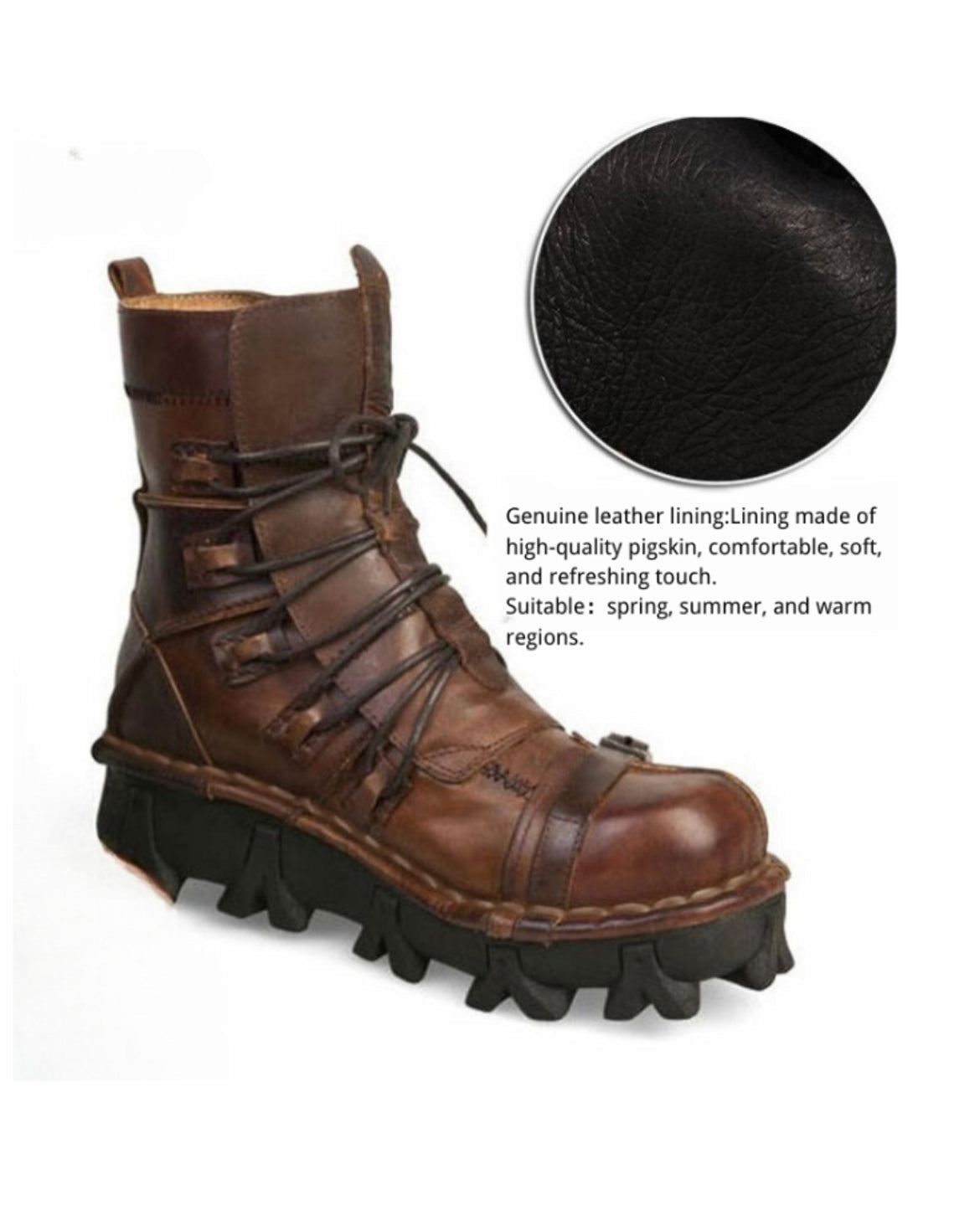 Punk Style Unisex Motorcycle Riding Boots