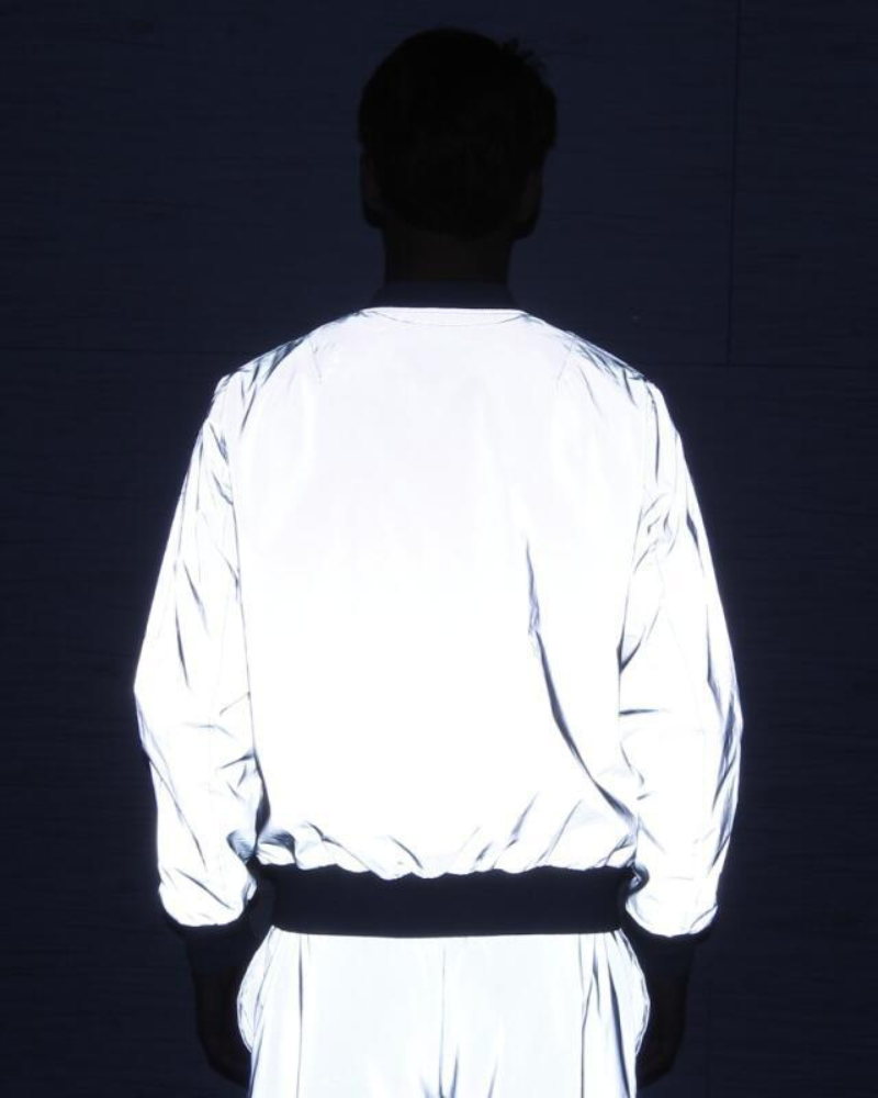 Silver Reflective Flight Jacket
