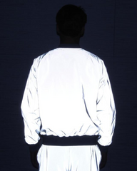 Silver Reflective Flight Jacket