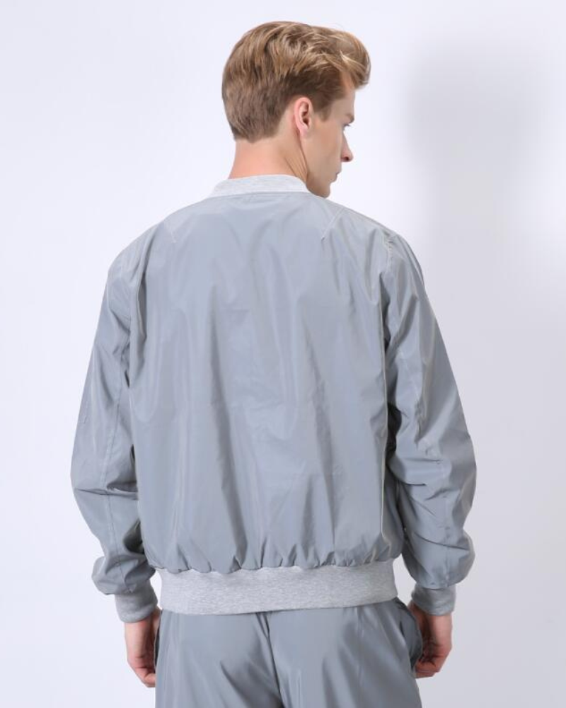 Silver Reflective Flight Jacket