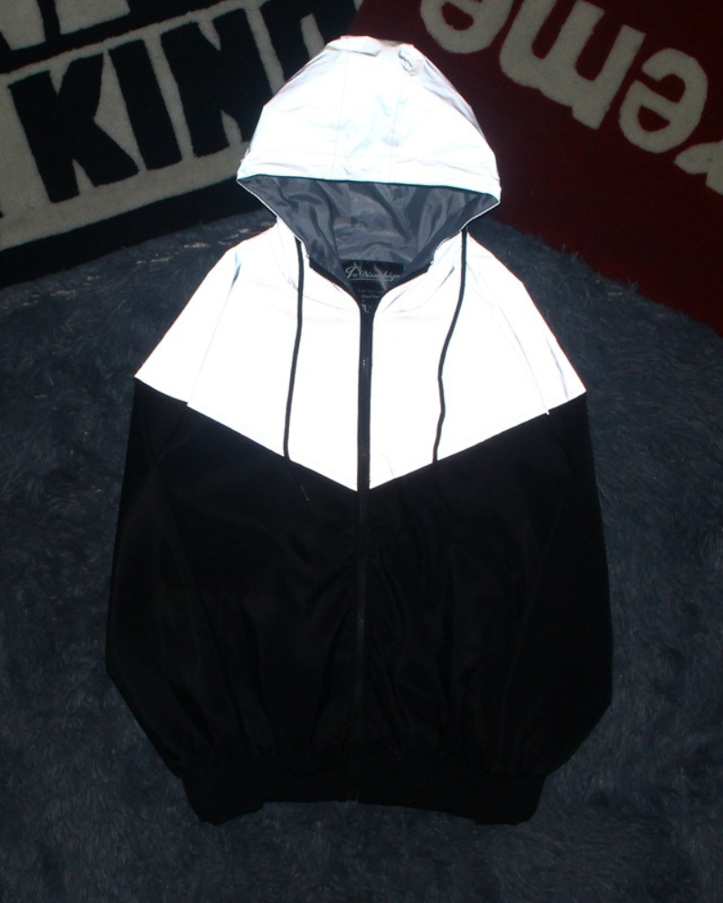 Color Block Reflective Jacket