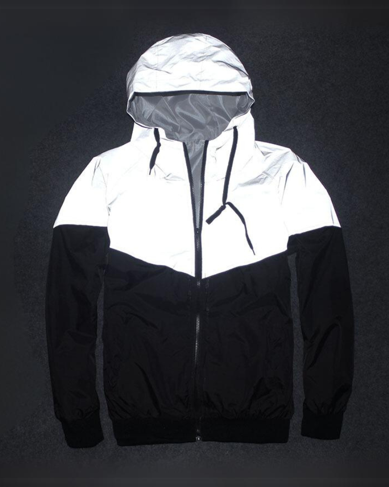 Color Block Reflective Jacket