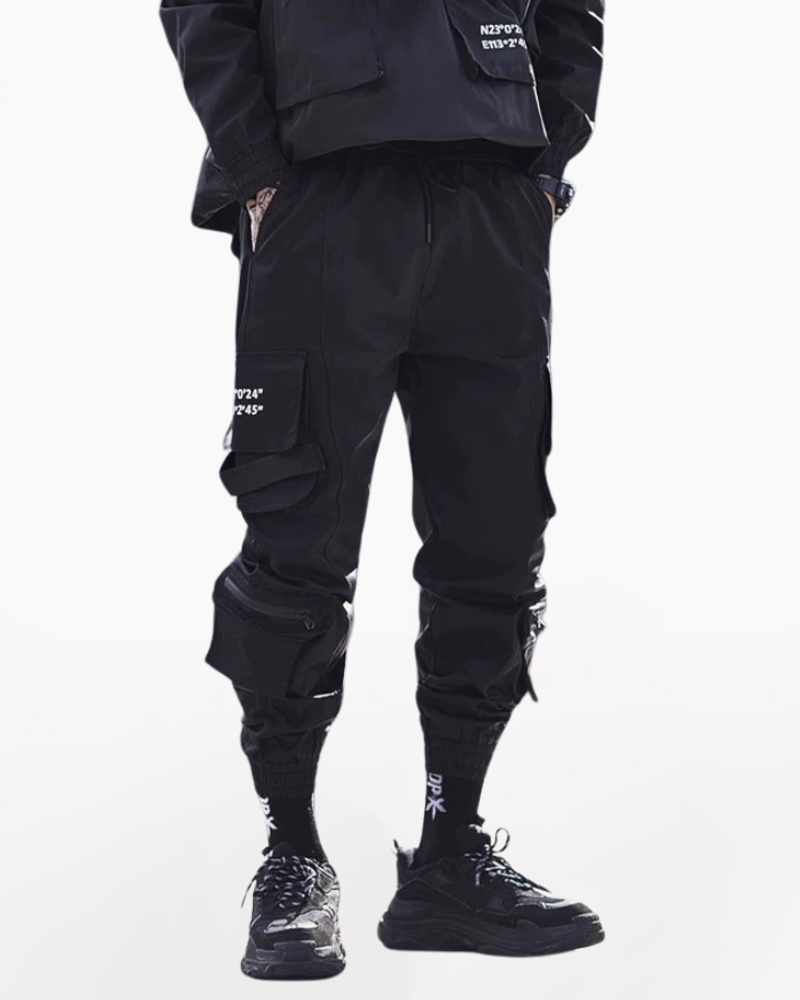 Slim Black Cargo Pants