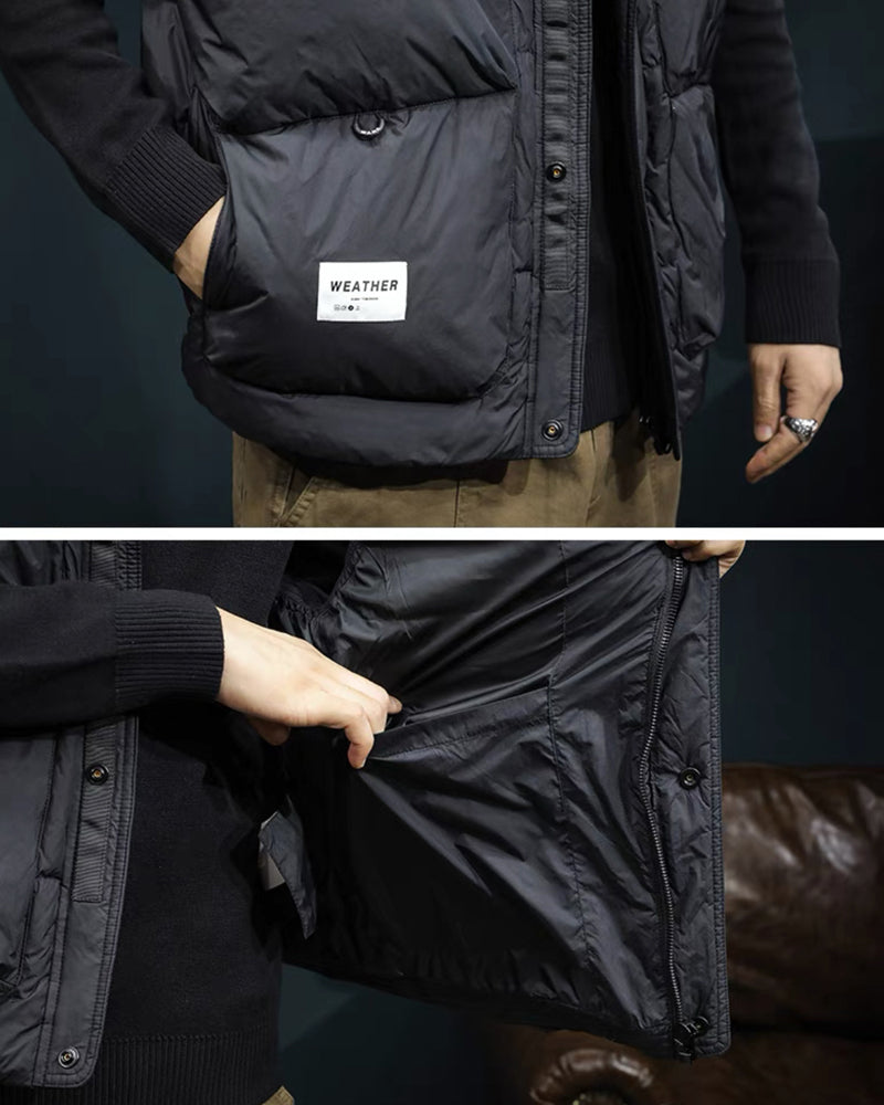 Stand Collar Winter Vest