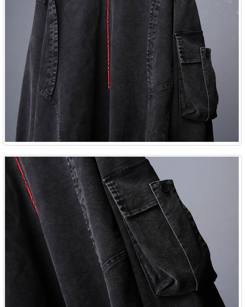 Street Men's Washed Cross Hoodie