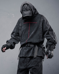 Street Men's Washed Cross Hoodie