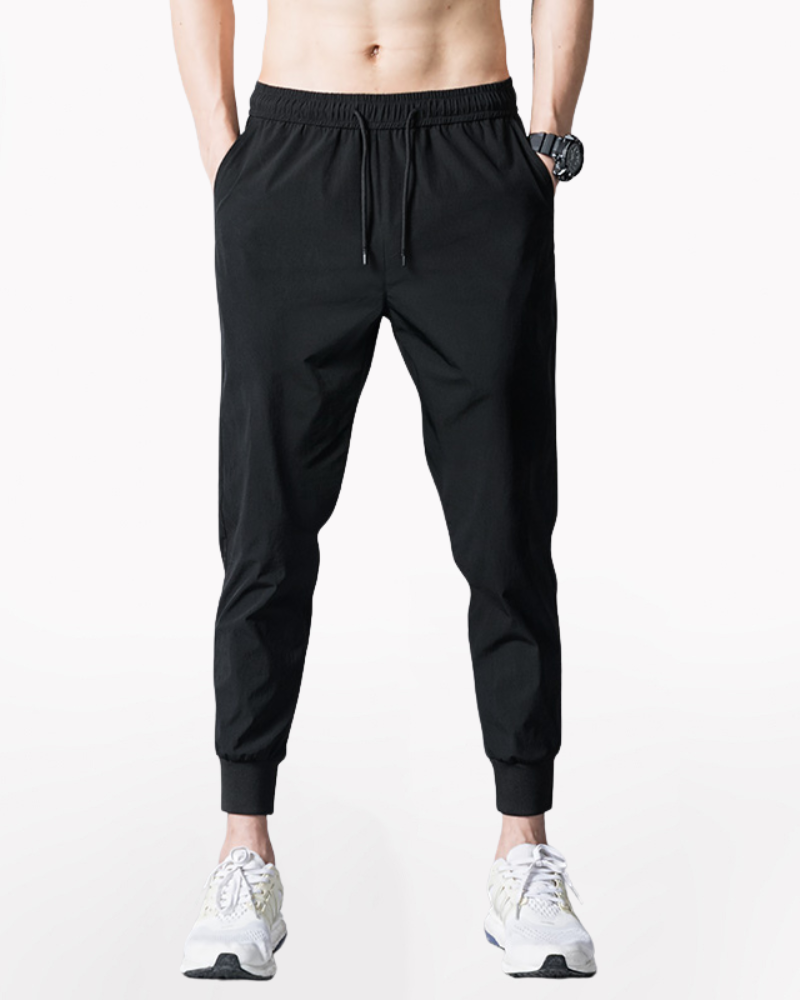 Summer Ice Silk Jogger Pants