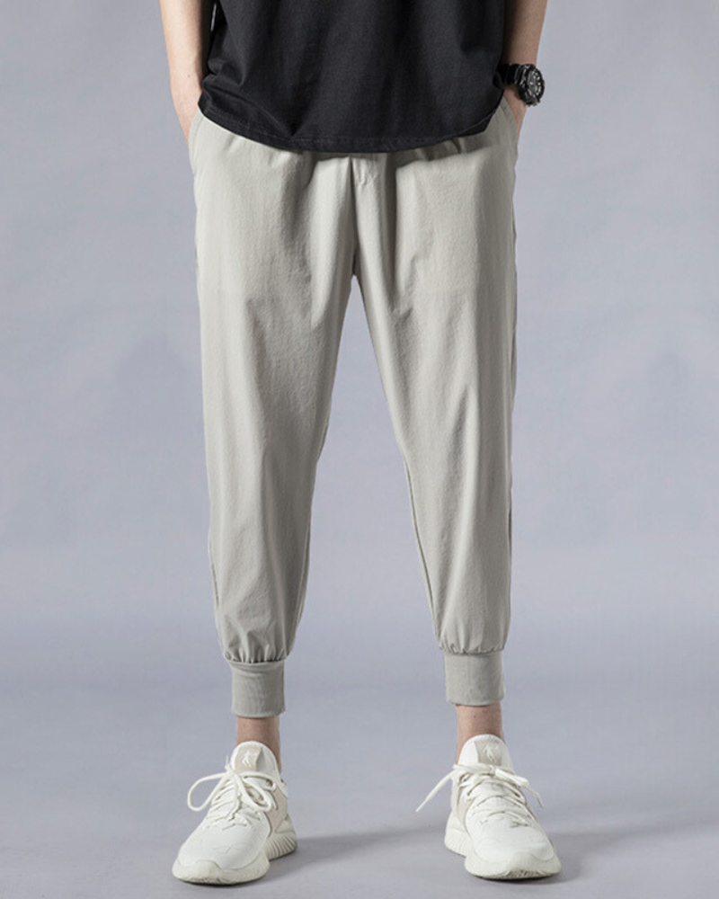 Summer Ice Silk Jogger Pants