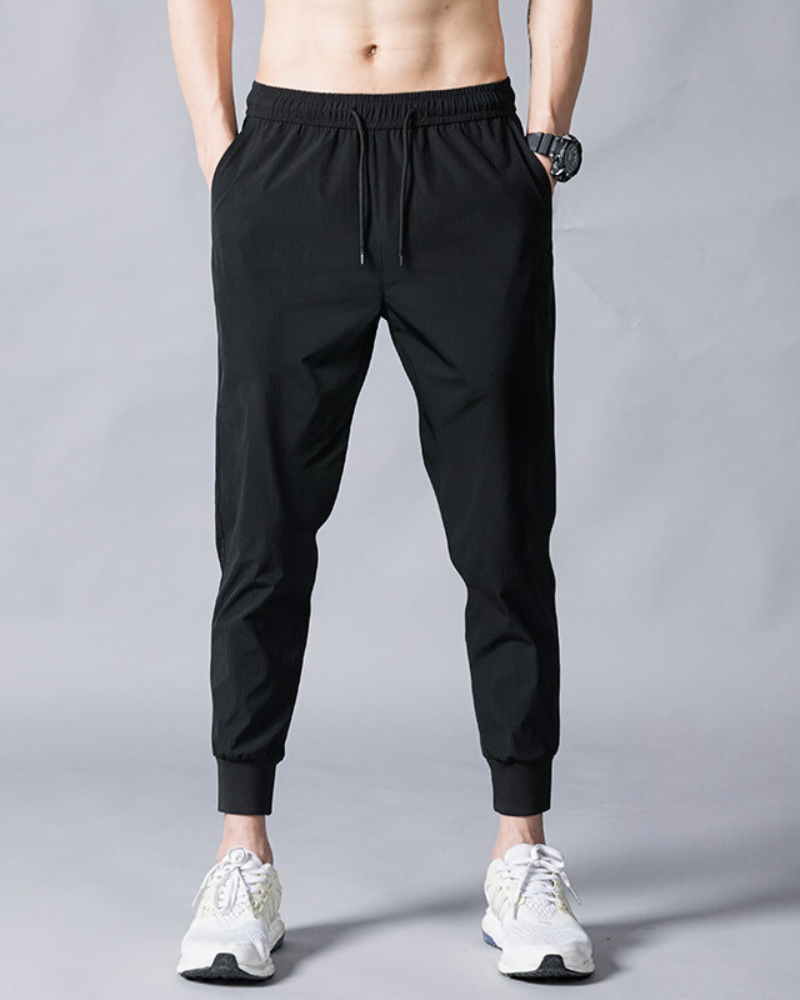 Summer Ice Silk Jogger Pants