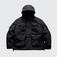 Black Cargo Jacket Men's