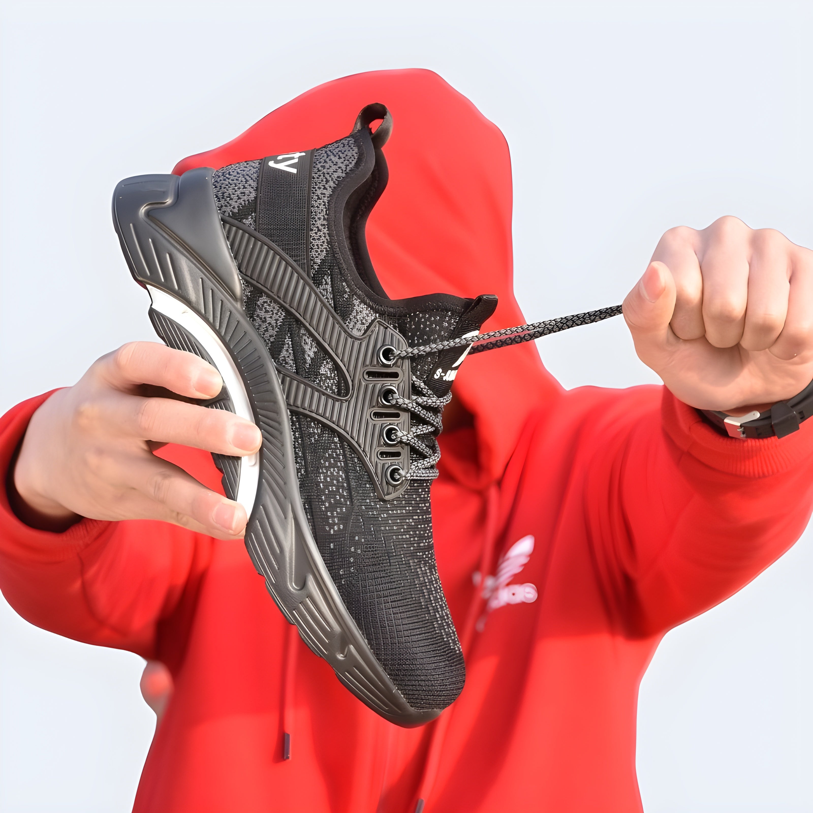 Black High Soled Trainers