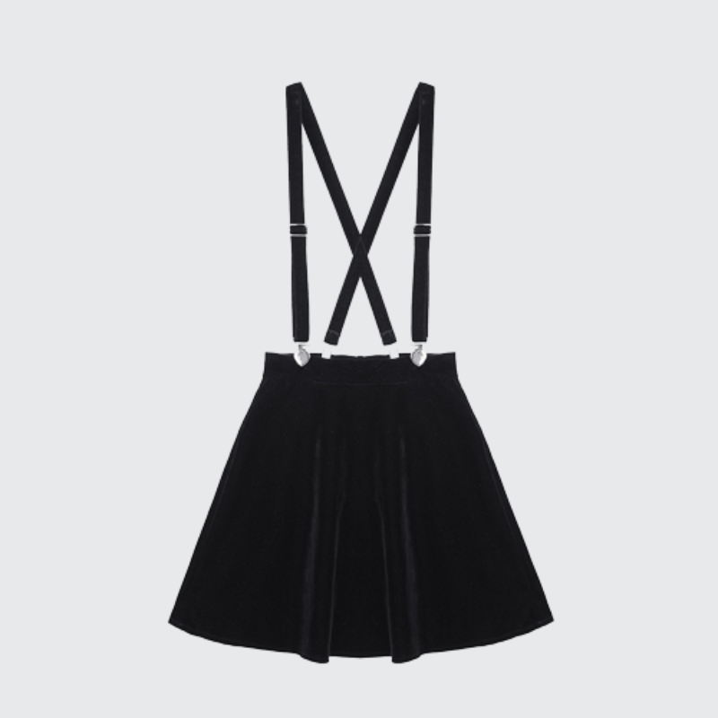 Japanese Mini Skirt With Straps