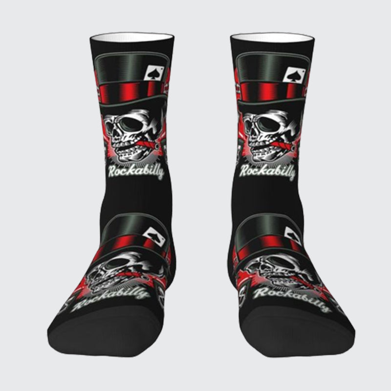 Black Skull Socks