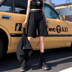 Techwear Women's Pants With Chain