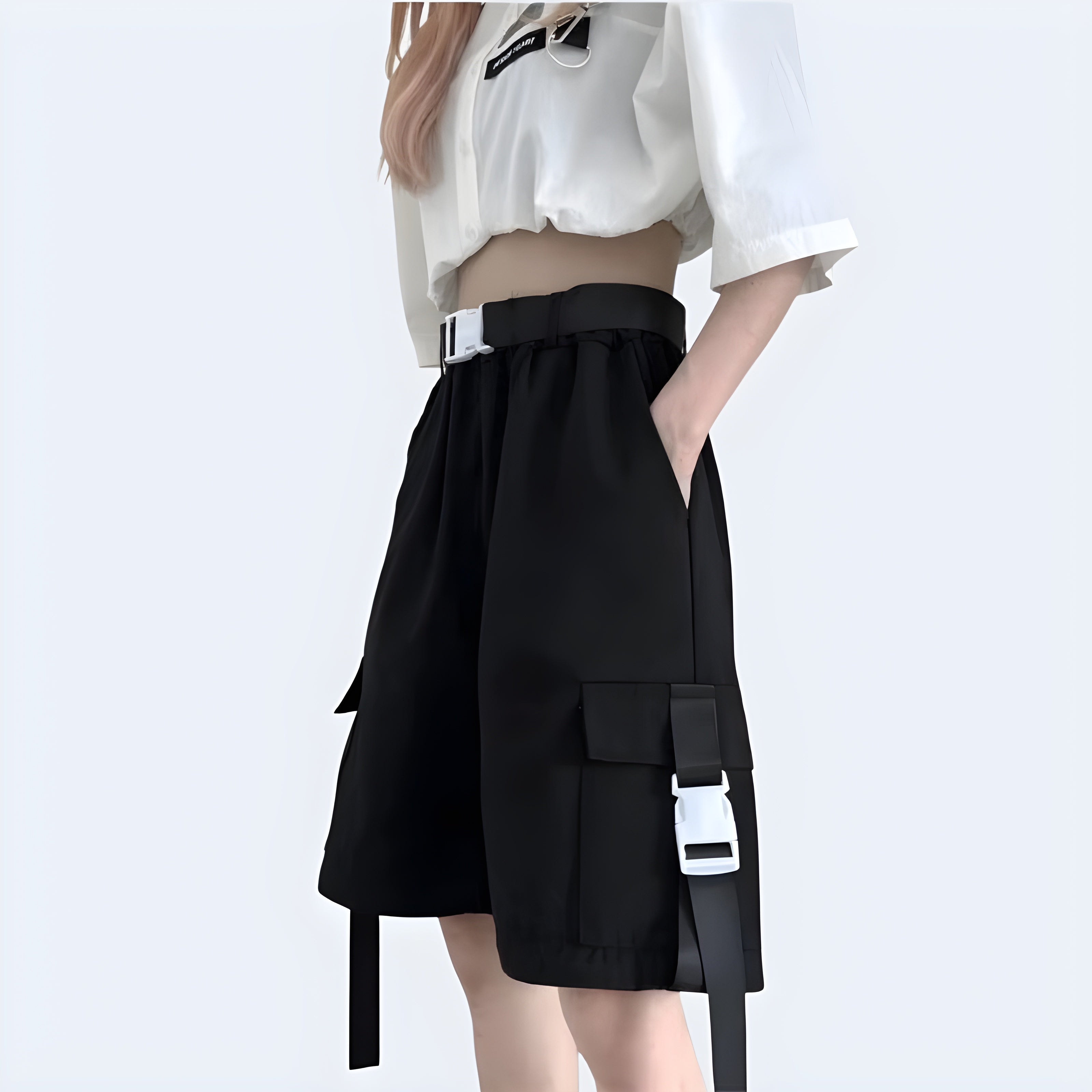 Detachable Buckle Pants