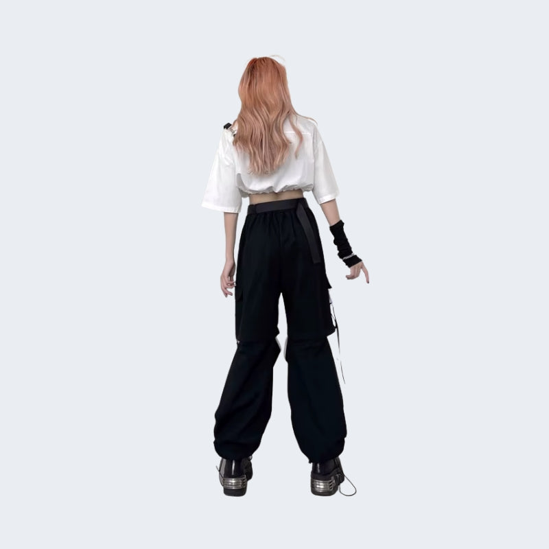 Detachable Buckle Pants