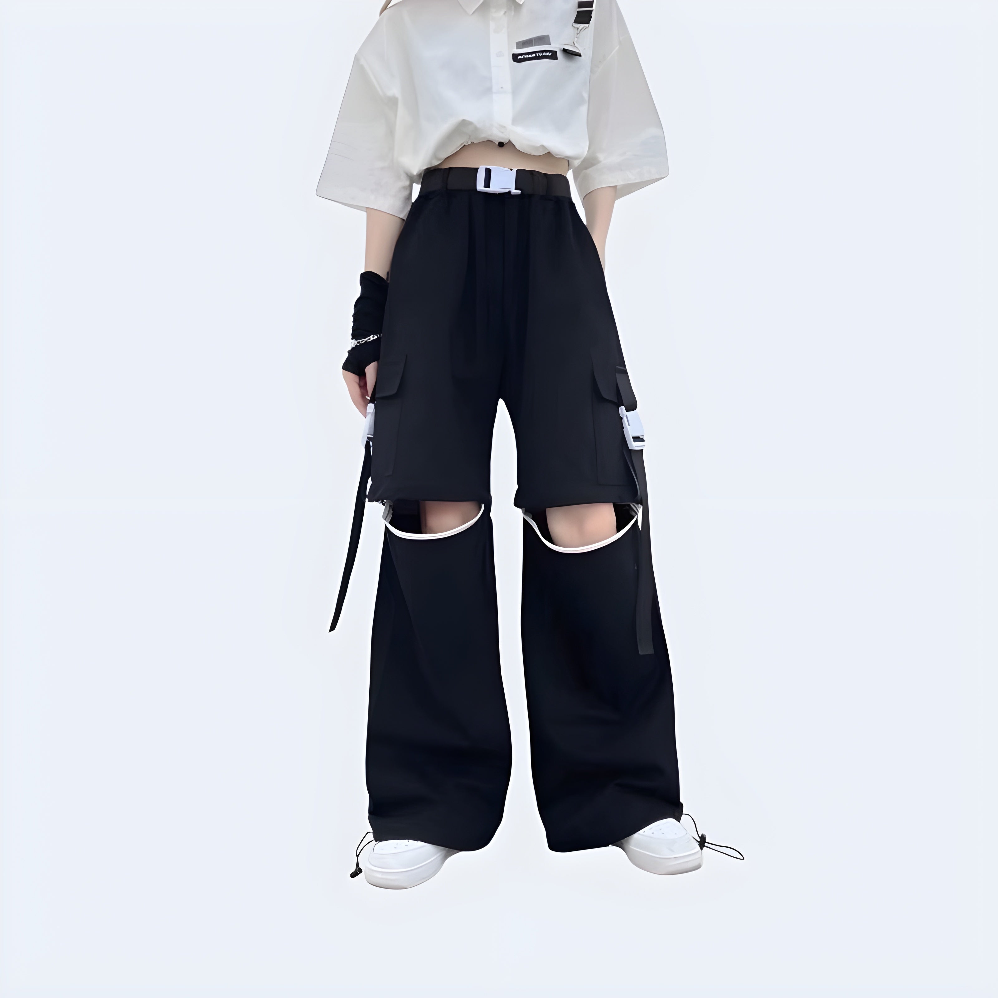 Detachable Buckle Pants