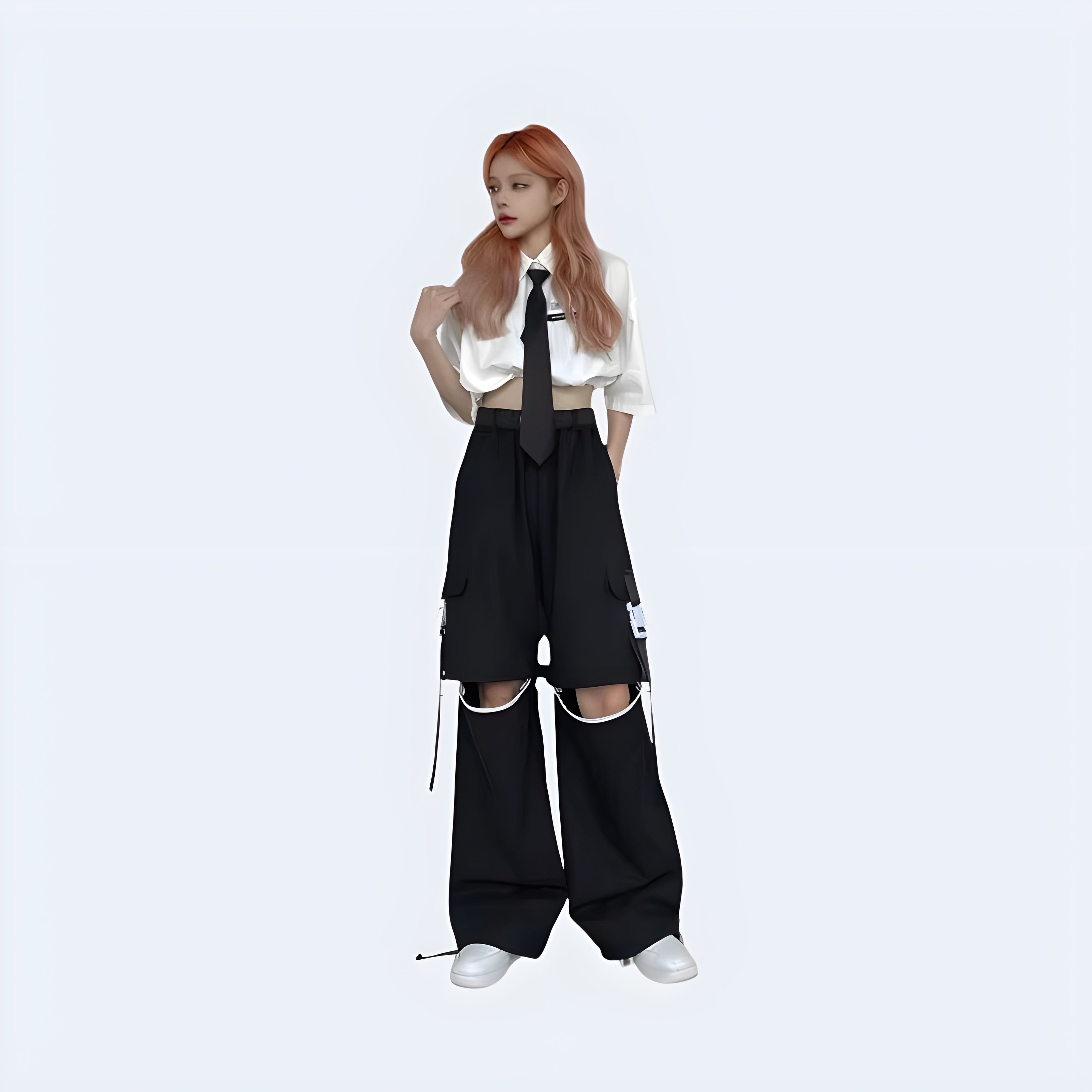 Detachable Buckle Pants
