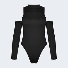 Hollow Out Long Sleeve Crop Top