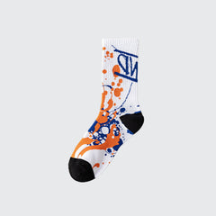 Kaleidoscope White Techwear Socks