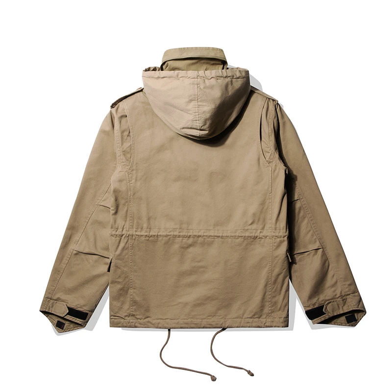 Khaki Cargo Jacket Men's