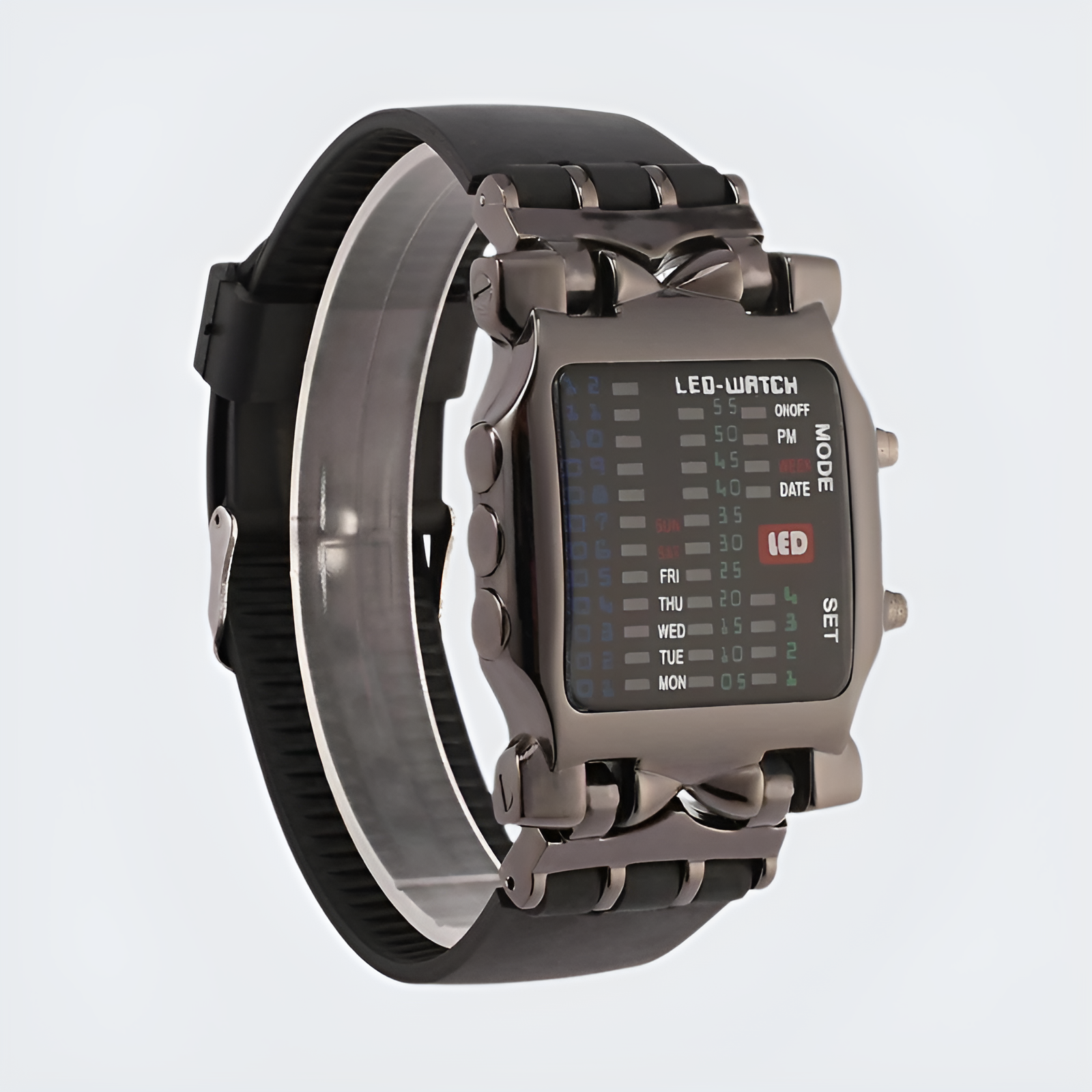 Led Digital Binary Wrist Watch