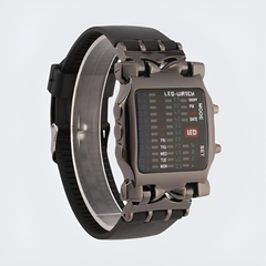 Led Digital Binary Wrist Watch