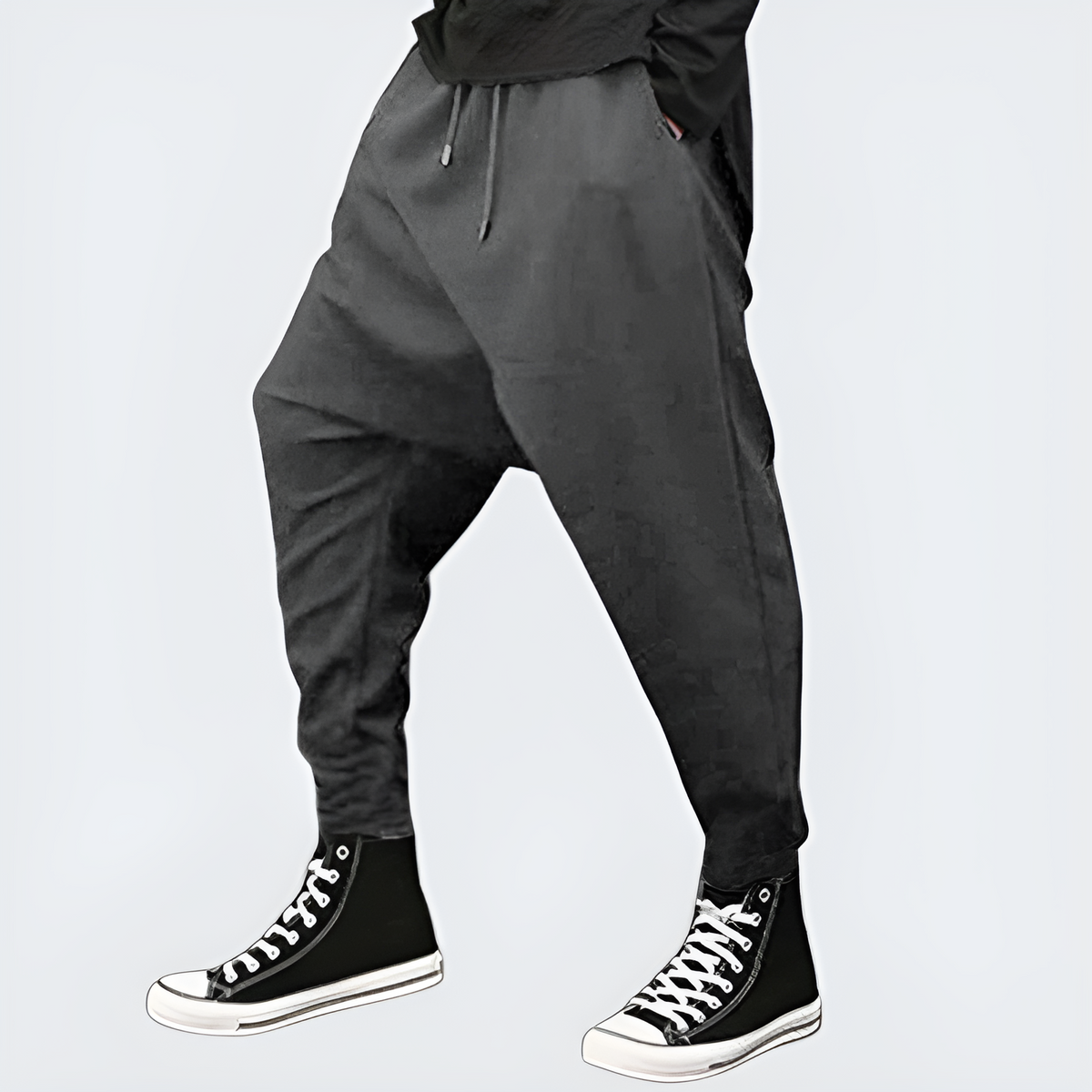 Gray Drop Grey Drop Crotch Pants – Rabock