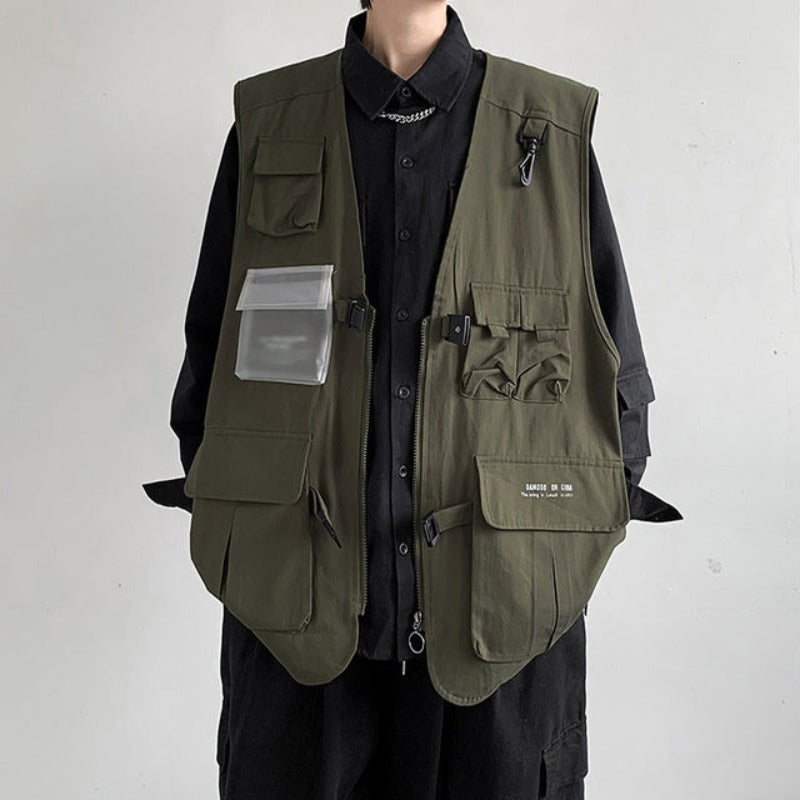 Techwear Multi Pocket Waistcoat