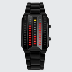 Techwear Red Binary Watch