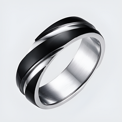 Twist Titanium Ring