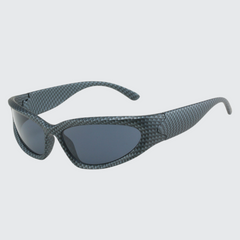 Vintage Techwear Oval Sunglasses