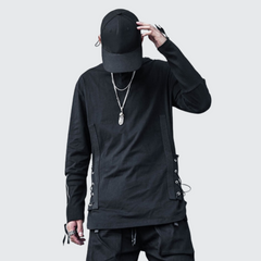 Elastic Drawstring Long Sleeve