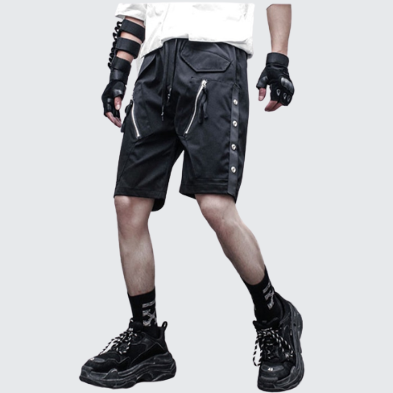 11 Bybbs Zipper Pocket Short Black