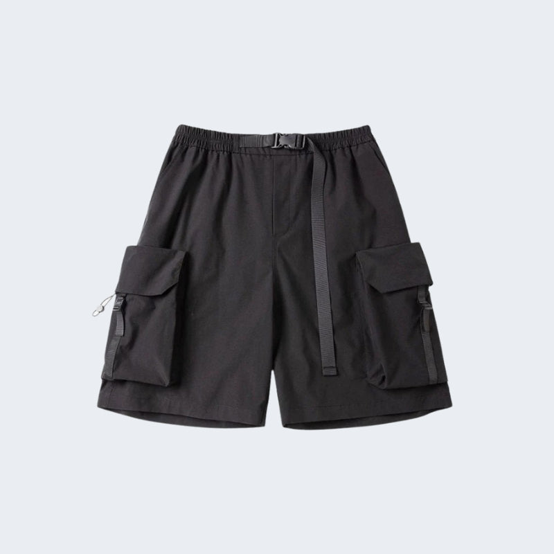 Baggy Black Cargo Shorts