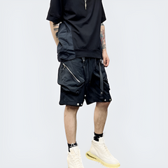 Cargo Shorts Zip Pockets